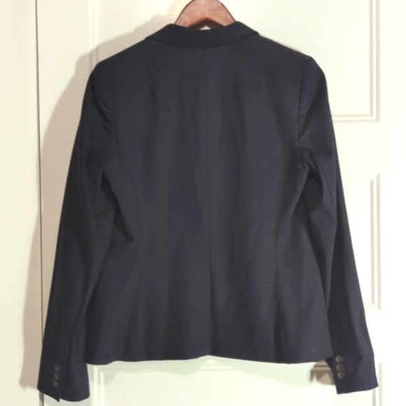 Club Monaco Black Pinstripe Blazer Fine Wool - Picture 6 of 7